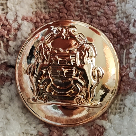 LULUS Women's Pink Plaid Double-Breasted Jacket - Picture 11 of 16